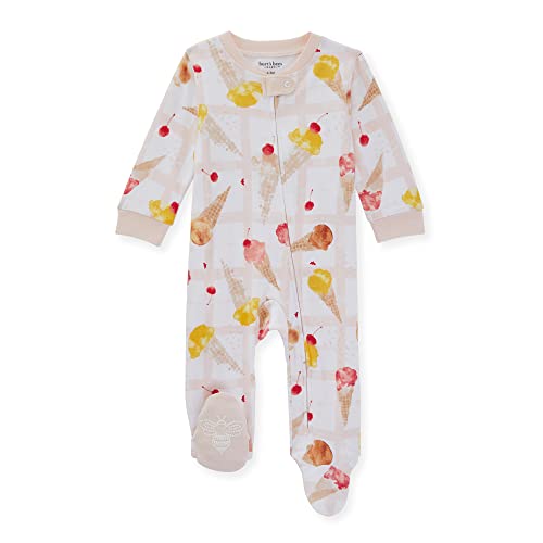 Burt's Bees Baby baby-boys Sleep and Play Pjs, 100% Organic Cotton One-piece Zip Front Romper Jumpsuit Pajamas