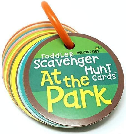 MOLLYBEE KIDS Outdoor Toddler Scavenger Hunt Cards at The Park, Gifts for Ages 2+, Toddler Easter Basket Stuffer