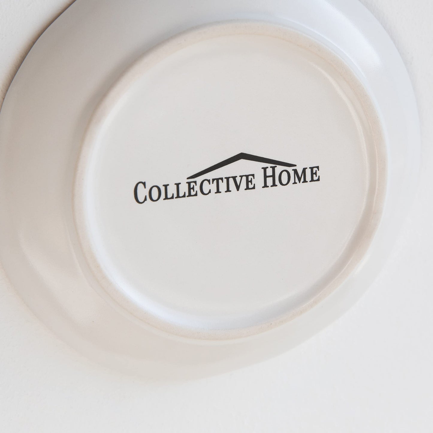 COLLECTIVE HOME - Ceramic Jewelry Tray, Decorative Trinket Dish for Rings Earrings Necklaces Bracelet Watch Keys, Birthday Mother's Day Christmas Gift for Women, 4.75", White Surface (M)