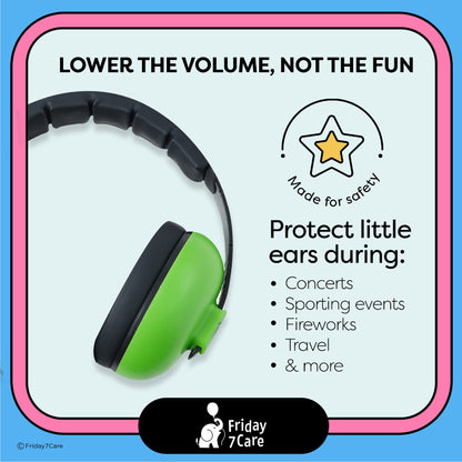 Baby Headphones - Baby Ear Protection | Baby Noise Cancelling Headphones for Ages 0-24 Months, Black