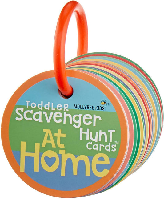 MOLLYBEE Kids Toddler Scavenger Hunt Cards at Home, Indoor Toddler Activity, Card Game for Kids Ages 2, 3, Toddler Easter Basket Stuffer