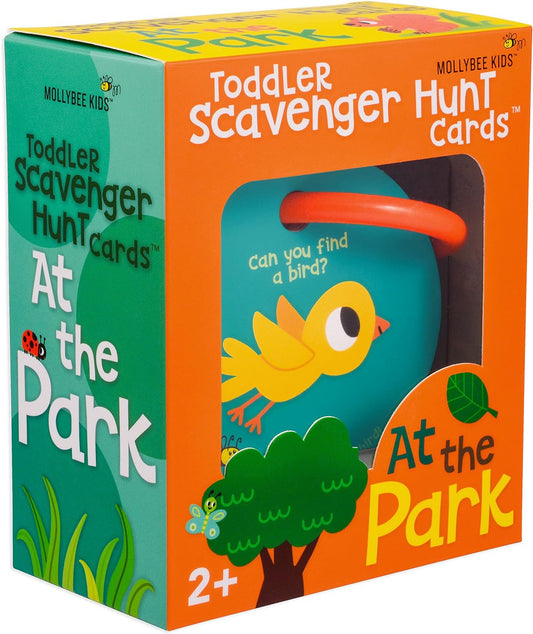 MOLLYBEE KIDS Outdoor Toddler Scavenger Hunt Cards at The Park, Gifts for Ages 2+, Toddler Easter Basket Stuffer