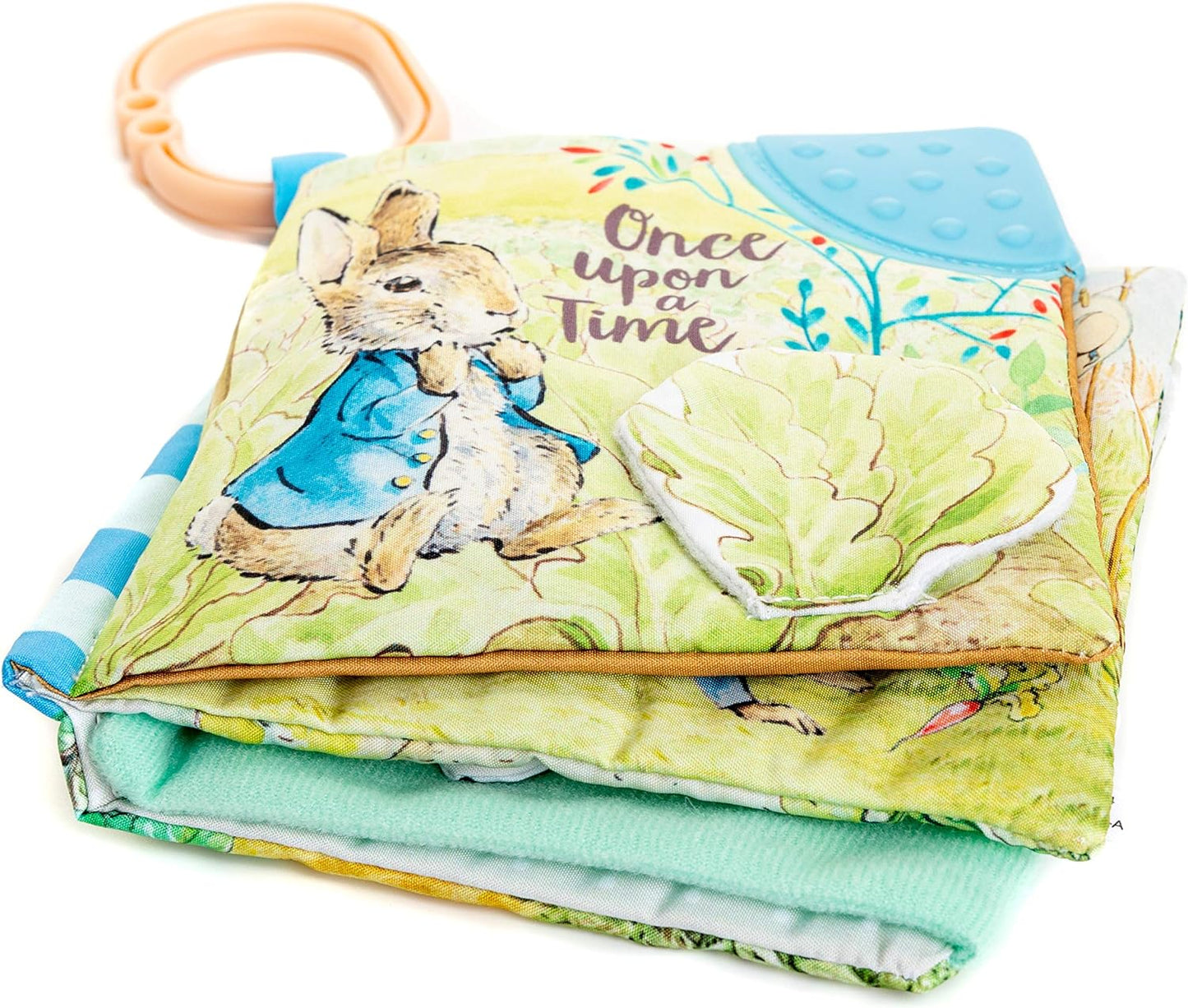 KIDS PREFERRED Peter Rabbit Soft Book with toy, Teether and Crinkle, 5 Inches
