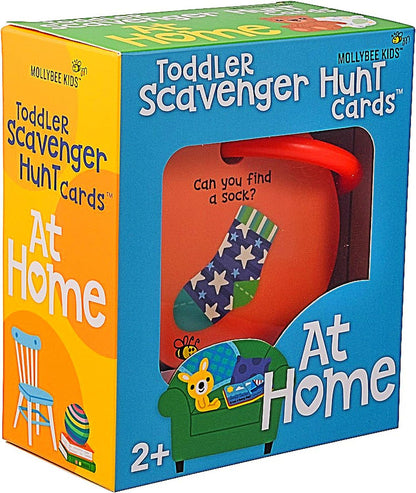 MOLLYBEE Kids Toddler Scavenger Hunt Cards at Home, Indoor Toddler Activity, Card Game for Kids Ages 2, 3, Toddler Easter Basket Stuffer