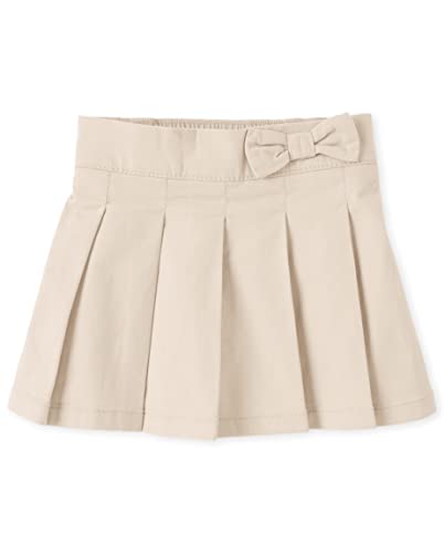 The Children's Place Baby Girls and Toddler Girls Pleated Skort, Sandy, 2T