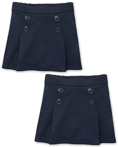 The Children's Place baby girls And Toddler Button Skort, Sandy 2 Pack, 2T US