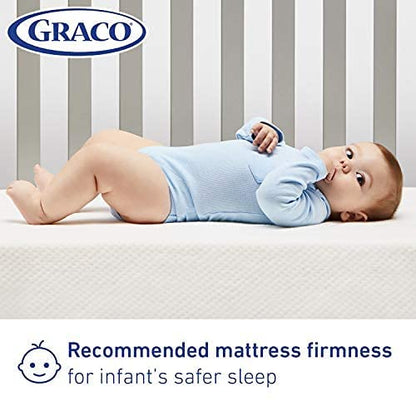 Graco Premium Crib & Toddler Mattress - GREENGUARD & CertiPUR-US Certified, Machine Washable Cover, Waterproof Sleep Surface, Fits Crib & Toddler Bed