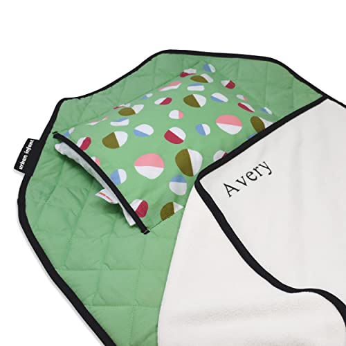 Urban Infant Tot Cot Kids Nap Mat - Toddler Preschool Daycare Bedding Cover with Blanket and Pillow - Pistachio
