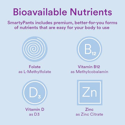SmartyPants Organic Toddler Multivitamin Gummies: Probiotics, Omega 3 (ALA), Vitamin D3, C, Vitamin B12, B6, Vitamin A, K & Zinc, Gluten Free, Three Fruit Flavors, 60 Count (30 Day Supply)