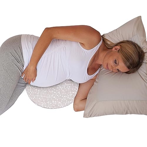 Boppy Pregnancy Pillow Wedge with Organic Cotton Cover, Biscotti, Belly Support Maternity Wedge, Firm Pregnancy Wedge Pillow for Pregnancy from Line of Pregnancy Pillows for Sleeping