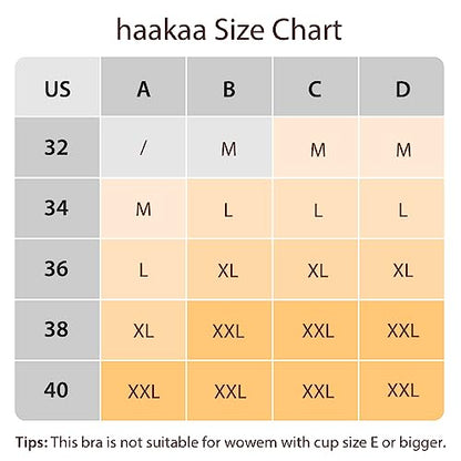haakaa Nursing Bras for Breastfeeding, Ultra Comfort Jelly Strip Supportive Maternity Bras Wireless Pregnancy Bras (Black, L)