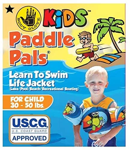 Body Glove Paddle Pals Life Jacket - The Safest Patented U.S. Coast Guard Approved Kids Swim Vest 33-55 LBS