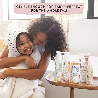 The Honest Company 2-in-1 Cleansing Shampoo + Body Wash | Gentle for Baby | Naturally Derived, Tear-free, Hypoallergenic | Fragrance Free Sensitive, 10 fl oz