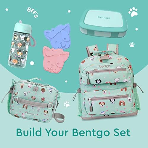 Bentgo® Kids Brights Bento-Style 5-Compartment Lunch Box - Ideal Portion Sizes for Ages 3 to 7 - Leak-Proof, Drop-Proof, Dishwasher Safe, BPA-Free, & Made with Food-Safe Materials (Orange)
