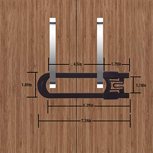 CUTESAFETY Sliding Cabinet Locks - Baby Proofing Cabinets with Adjustable Child Safety Lock - Childproof Latches for Knobs,Handles on Kitchen Doors,Storage Door,Cupboard,Closet,Dresser (Brown, 10)