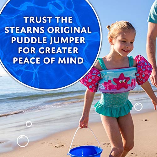 STEARNS Original Puddle Jumper Kids Life Jacket, Comfortable Life Vest for Kids Weighing 30-50lbs, USCG Approved Type III Life Vest for Pool, Beach, Boats, & More