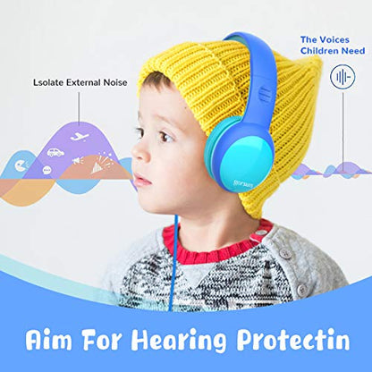 gorsun Kids Headphones with Limited Volume, Children's Headphone Over Ear, Toddler Headphones for Boys and Girls, Wired Headset Earphones for Children
