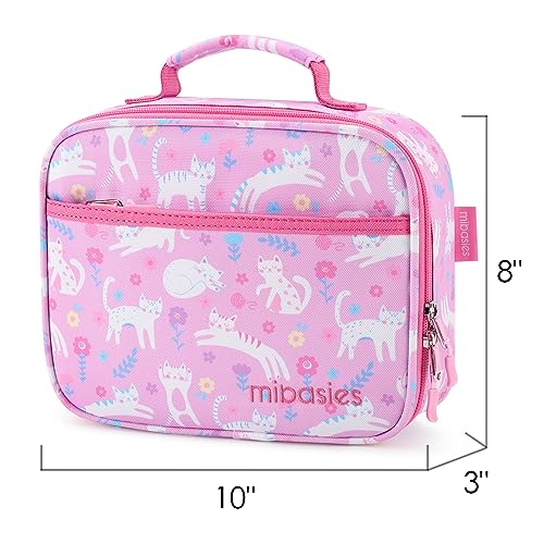 mibasies Kids Lunch Bag for Boys Toddler Insulated Lunch Box for School Travel, Dinosaur Planet