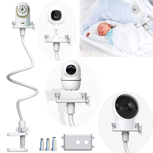 EYSAFT Baby Monitor Mount Universal Baby Kamera Holder, Flexible Baby Camera Mount Baby Monitor Shelf Baby Monitor Stand Compatible with Most Baby Monitors