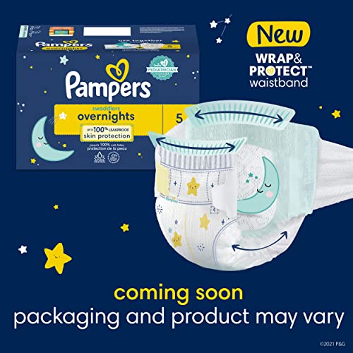 Pampers Swaddlers Overnights Diapers - Size 3, 116 Count, Disposable Baby Diapers, Night Time Skin Protection