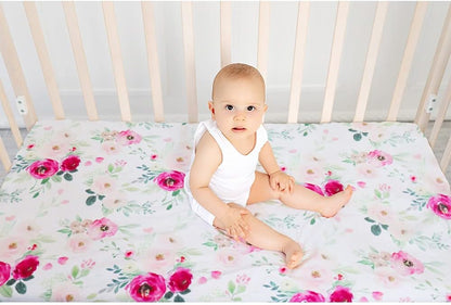 TANOFAR Mountains Baby Boy Crib Sheet Toddler Bed Sheets Soft Breathable Nursery Bedding