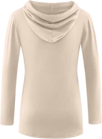 GINKANA Women's Nursing Hoodie Sweatshirt Long Sleeves Breastfeeding Maternity Tops Casual Clothes