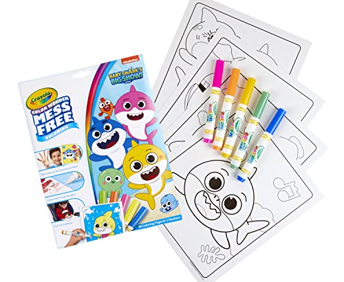 Crayola Baby Shark Color Wonder Pages, Mess Free Coloring For Toddlers, Easter Basket Stuffer, Toddler Coloring Activity, Gift