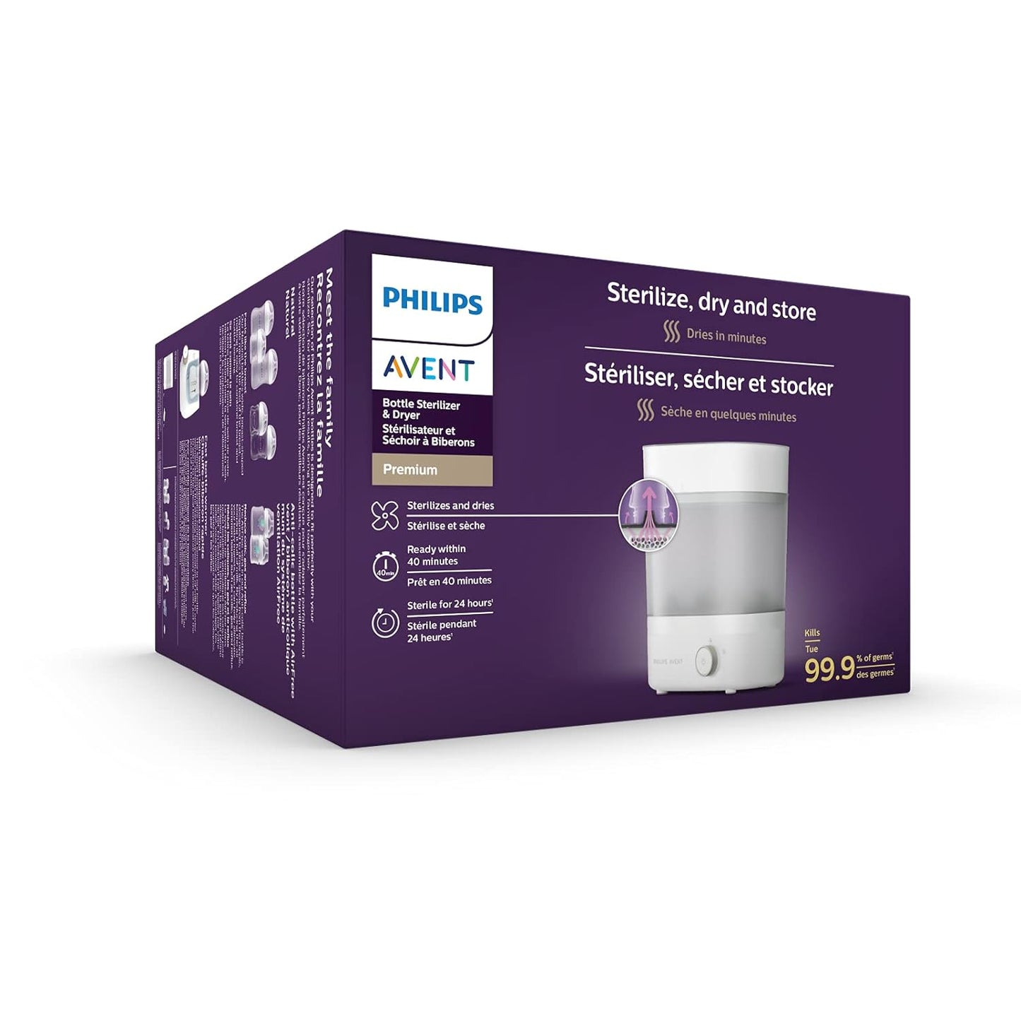 Philips AVENT Premium Baby Bottle Sterilizer with Dryer, SCF293/00