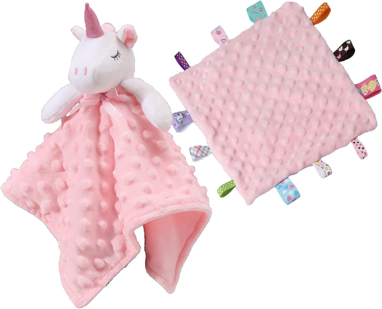 CREVENT Cozy Plush Baby Security Blanket, Loveys for Baby Girls and Boys, Birthday (Brown Deer)