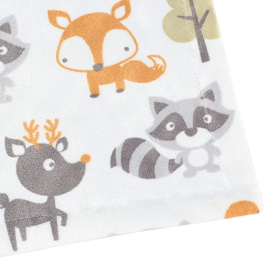 Soft Plush Fox Minky Baby Blanket for Boys Girls Nursery Unisex with Print Animal Pattern Double Layer Dotted Backing Bed Throws for Baby Crib Receiving for Newborns 30 x 40 Inch Toddler