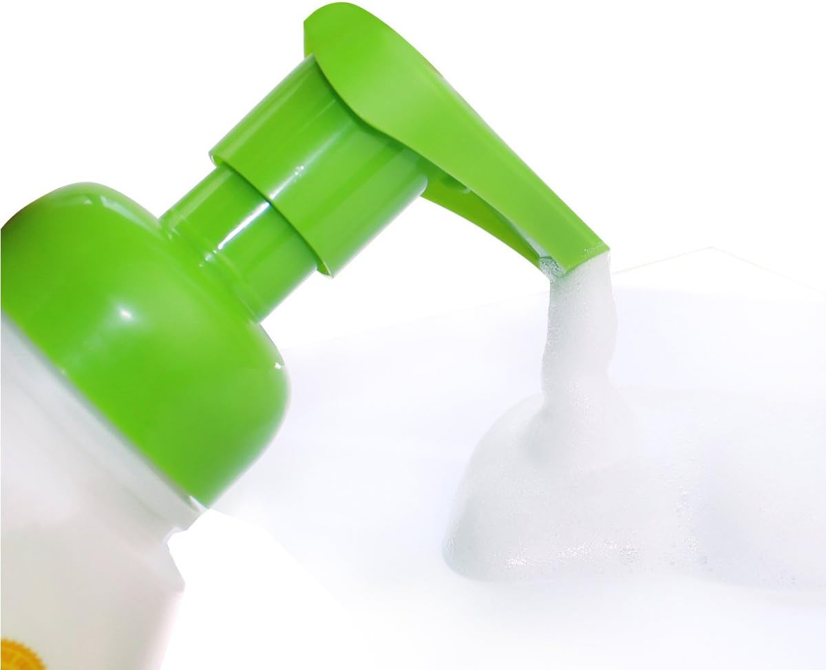 Babyganics Foaming Dish & Bottle Soap, Pump Bottle, Fragrance Free, Plant-Derived Cleaning Power, Removes Dried Milk, 16 Fl Oz