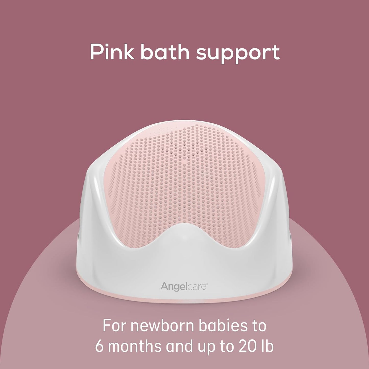 Angelcare Baby Bath Support (Grey) | Ideal for Babies Less Than 6 Months Old