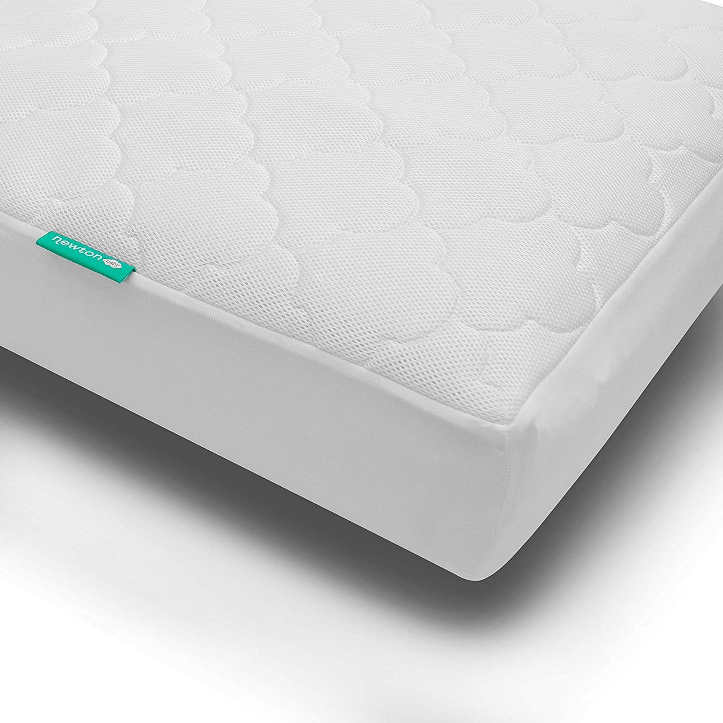 Newton Baby Waterproof Crib Mattress Pad | 100% Breathable Quilted Layer for Comfort & Universal Fitted Skirt for Secure Fit | Machine Washable | Crib Mattress Protector Pad Waterproof, 1 Pack