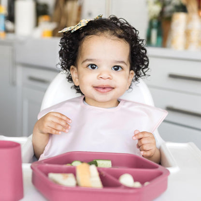 Tiny Twinkle Mess-Proof Baby Bib - Waterproof Bib for Baby Boy or Girl - PFAS, PVC, BPA, Phthalate Free - Baby Food Bibs