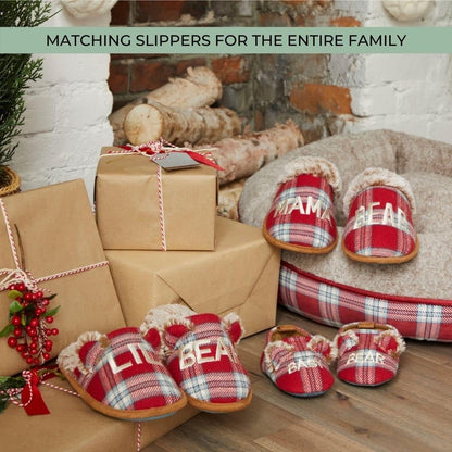 Dearfoams Gifts for Women Matching Christmas Holiday Mama Bear Slipper