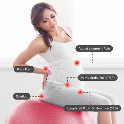 BABYGO® Birthing Ball for Pregnancy & Labor + Our Award Winning Book - Exercise, Birth & Recovery Plan, 5X Stronger Than a Yoga Ball with Eco Friendly Material