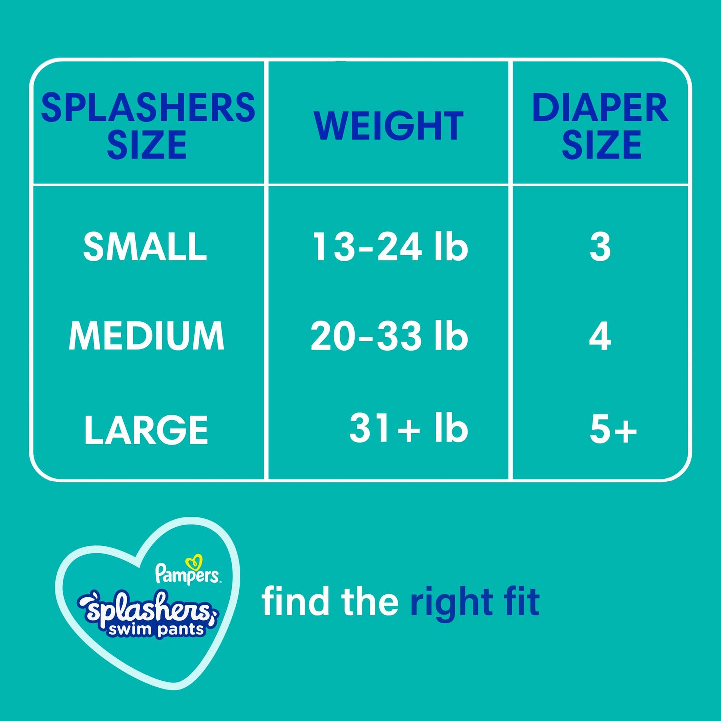 Pampers Splashers Swim Diapers - Size M, 18 Count, Gap-Free Disposable Baby Swim Pants