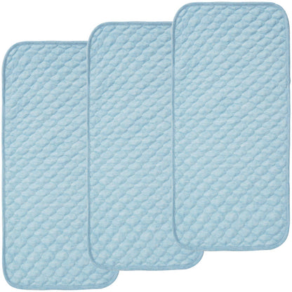 BlueSnail Quilted Thicker Waterproof Changing Pad Liners, 3 Count (Gray)