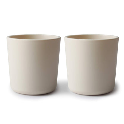mushie Dinnerware Cups For Kids | Made in Denmark, Set of 2 (Sage)