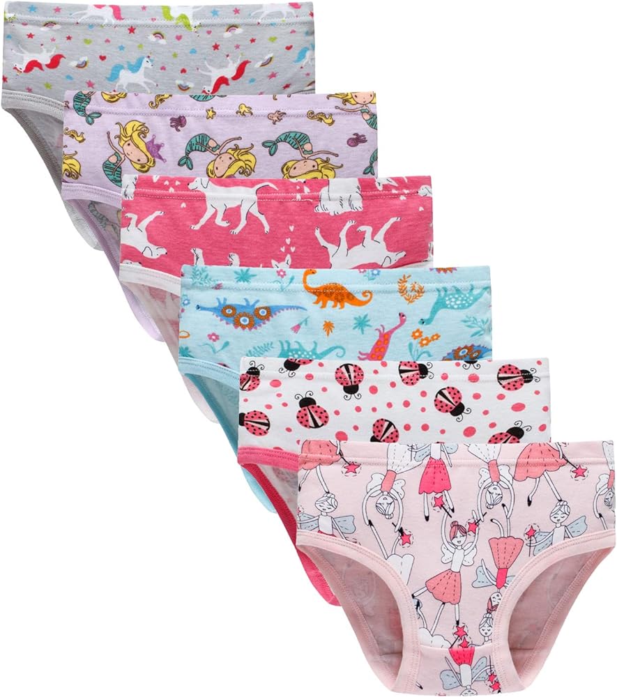 Hahan Baby Soft Cotton Panties Cotton Little Girls Underwear Toddler Briefs
