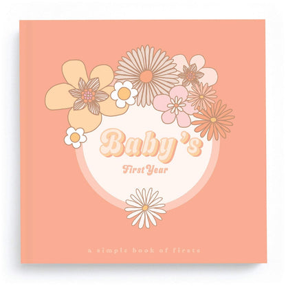 Lucy Darling Little Animal Baby Memory Book - First Year Journal Album To Capture Precious Moments - Milestone Keepsake For Boy Or Girl - Baby Gift - Made In USA