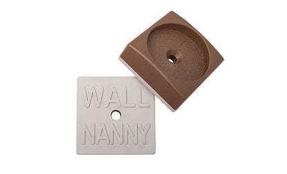 Wall Nanny Mini (4 Pack - Made in USA) Smallest Low-Profile Wall Protector for Baby Gates - Perfect in Doorways - Best Saver Cups Guard Pad Trim & Paint for Child Dog Pet Pressure Gate (Black)