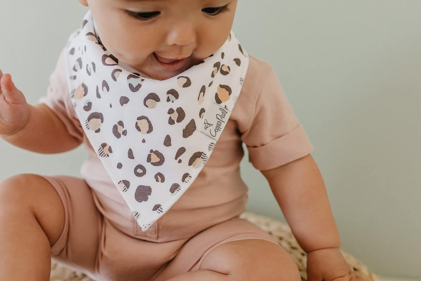 Copper Pearl Baby Bandana Drool Bibs for Drooling and Teething 4 Pack Gift Set “Chip Set