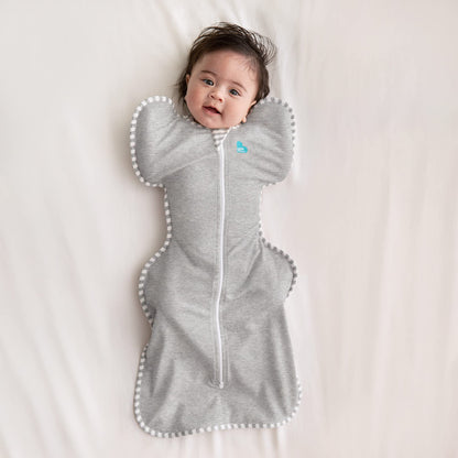Love to Dream Swaddle UP, Baby Sleep Sack, Self-Soothing Swaddles for Newborns, Improves Sleep, Snug Fit Helps Calm Startle Reflex, New Born Essentials for Baby, 13-19 lbs, Gray