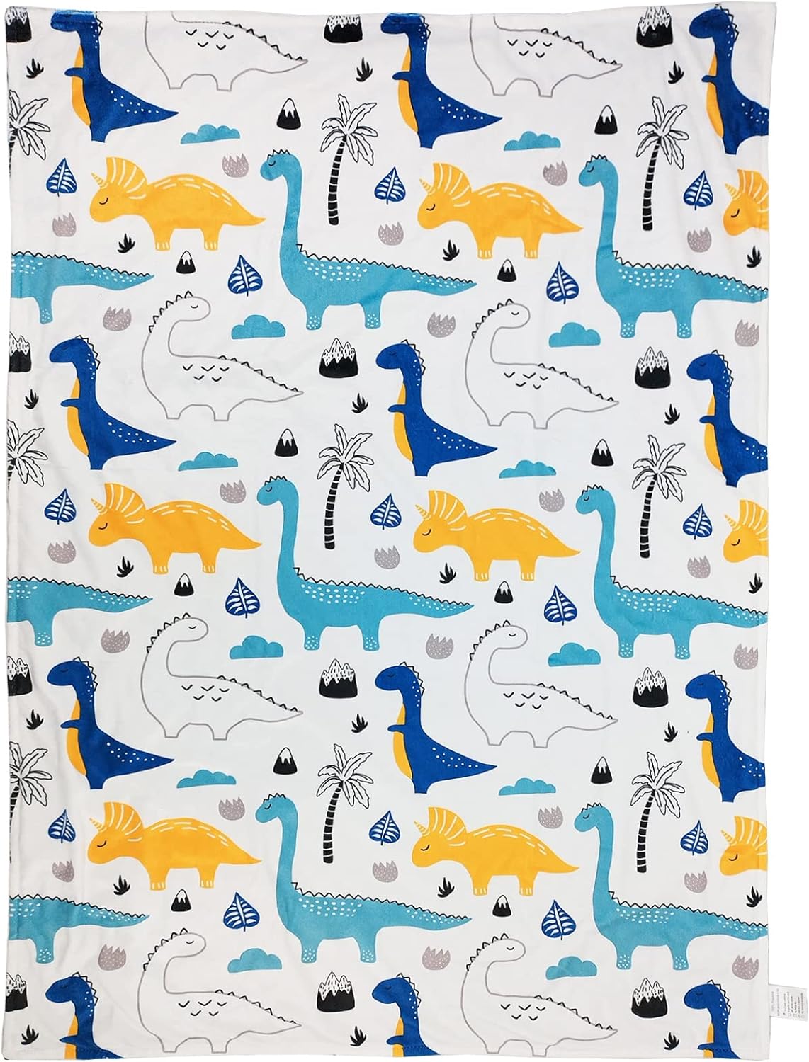 Baby Blanket for Boys Girls (Fox Printed, 30"x40") with Double Layer Dotted Backing Soft Plush Minky Blanket for Toddlers Newborn