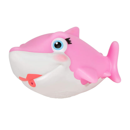 CoComelon Official Bath Squirters, Featuring JJ Character Toy (4” Tall) and 2 Sharks (4” Wide), Bath Time Fun Playset - Character Toys for Babies, Toddlers, and Kids