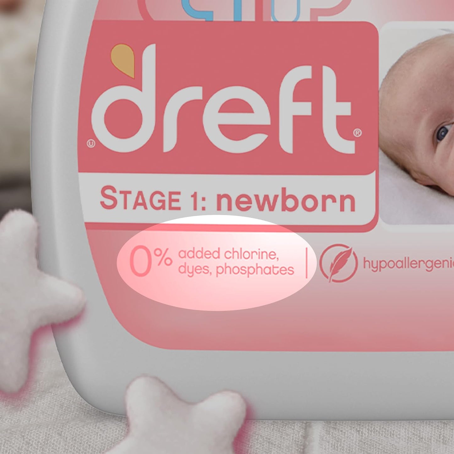 Dreft Stage 1: Newborn Baby Liquid Laundry Detergent 114 loads 165 fl oz