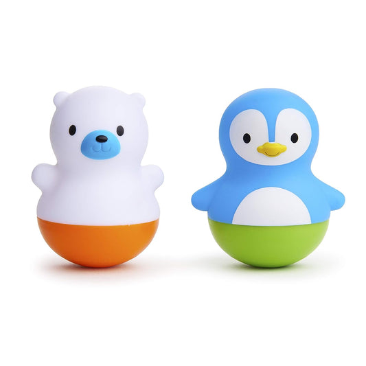 Munchkin® Bath Bobbers Mold Free Baby and Toddler Bath Toy, 6+ Months, Polar Bear/Penguin