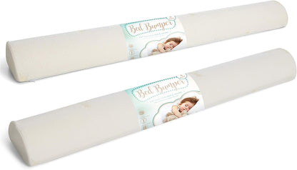 Milliard Bed Bumper (2 Pack) Toddler Foam Bed Rail with Bamboo Washable Cover and Non-Slip Hypoallergenic Water Resistant , Kids, Adults and Seniors