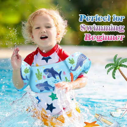 Heysplash Swim Vest for Kids, Toddler Pool Floaties Fit 20-50/70 Lbs, Children Swimming Vest with Adjustable Strap, Swim Jacket Water Wing Arm Float, Puddle Sea Beach Boat Jumper Boy Girl Baby Age 2-6